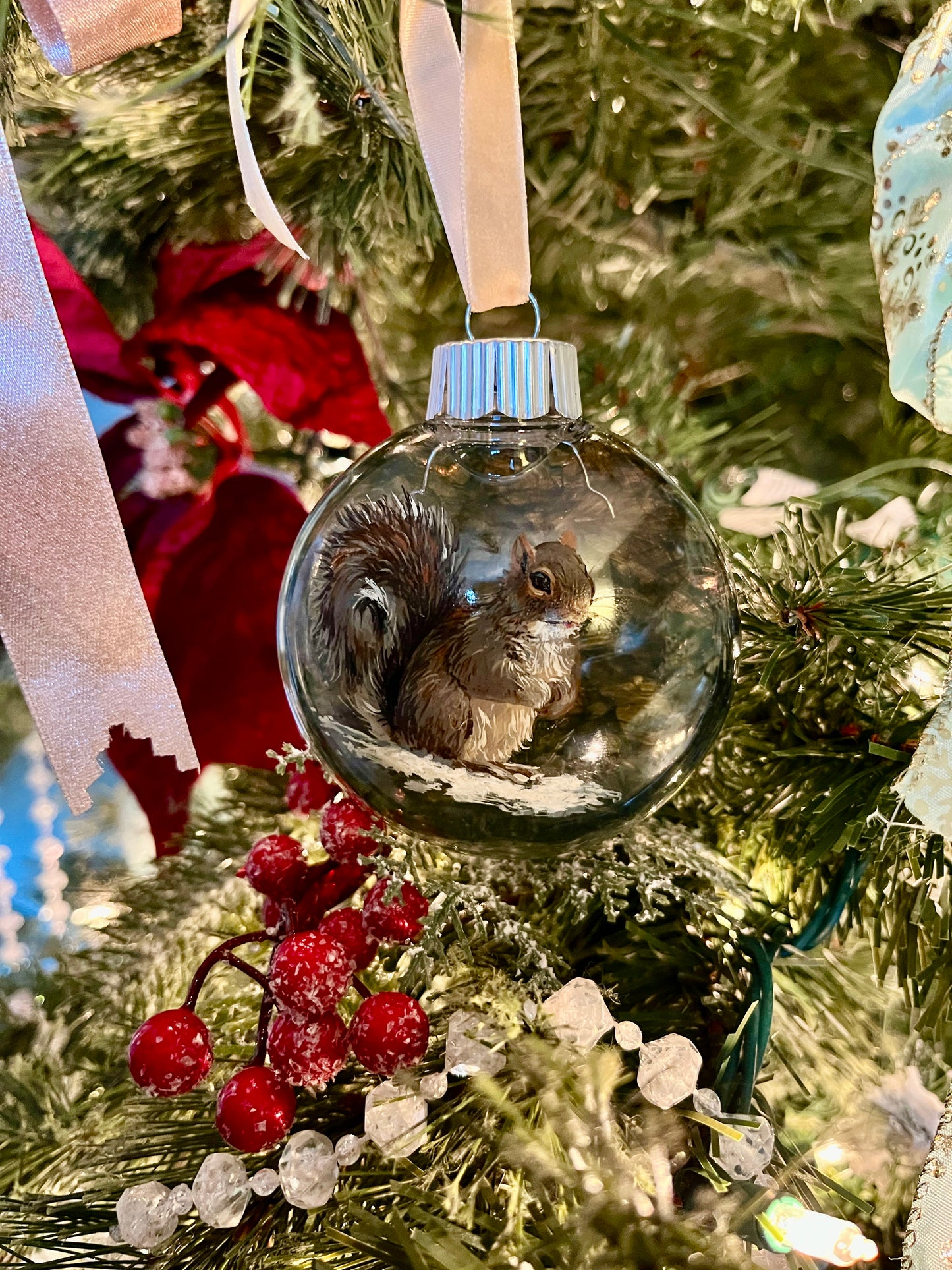 Grey Squirrel Ornament