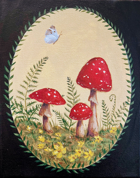 Woodland Mushrooms Paint Party